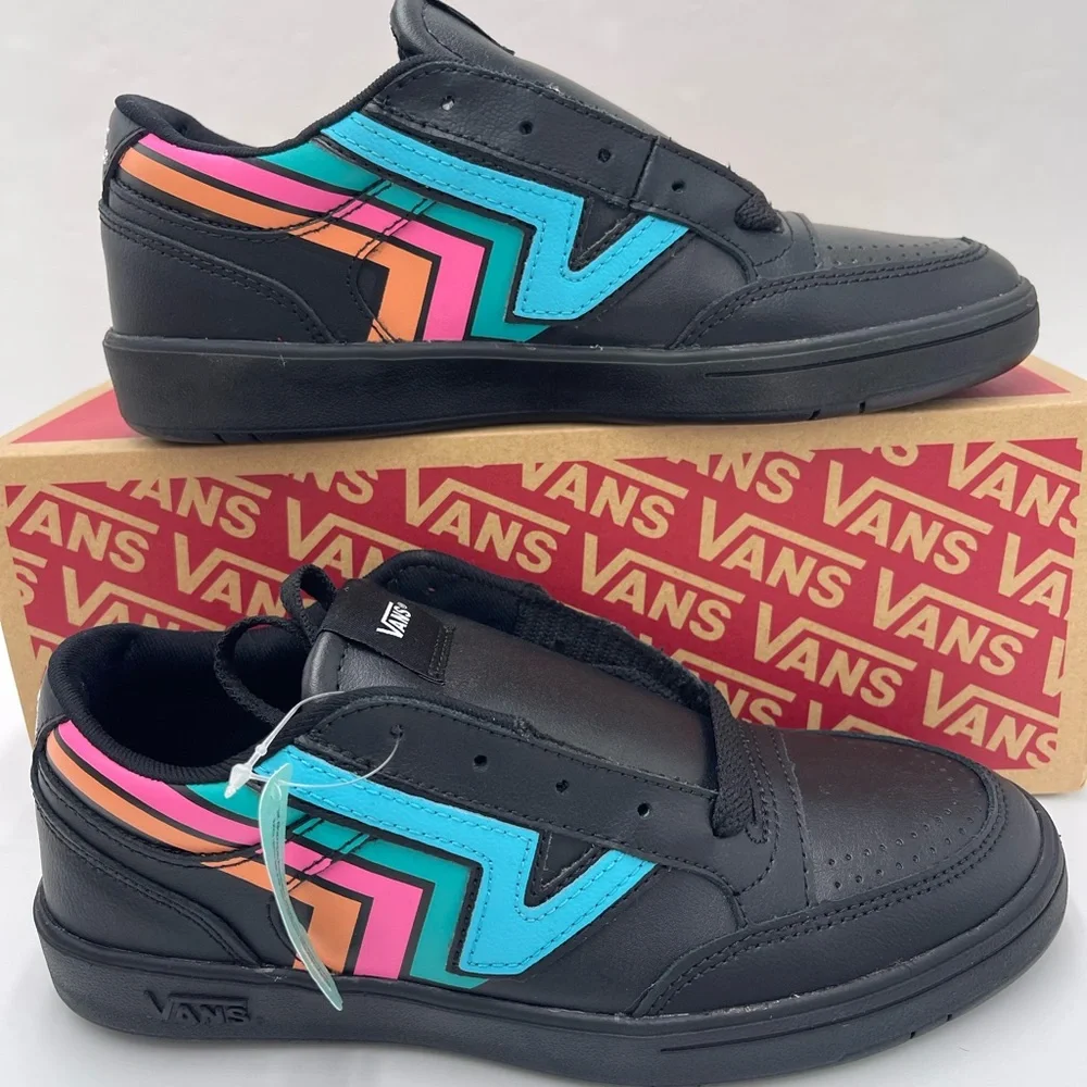 Vans Men’s Lowland Cc (Fader) Black/Multi
VN0A4TZY9OL
 Black Multicolor Sneakers - Picture 2 of 16